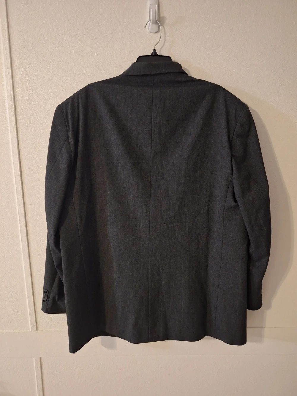 Men's Dark Gray Single-Breasted Sport Coat